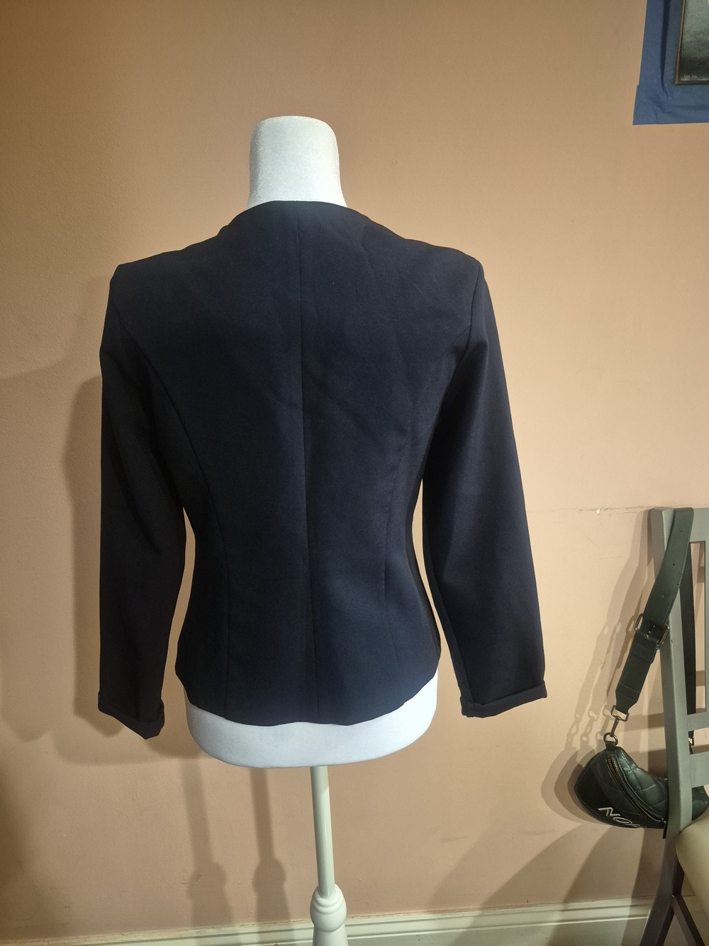 Others Follow Dark Navy Fitted Women's Blazer